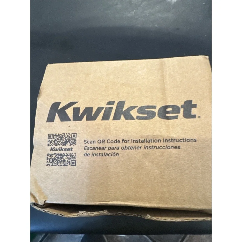 Kwikset 660 Contemporary Deadbolt Deadbolt Matte Black Square Exterior 96600-744